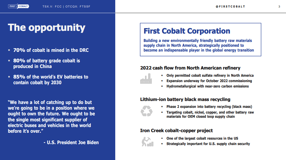 Interview with Trent Mell, President & CEO of First Cobalt