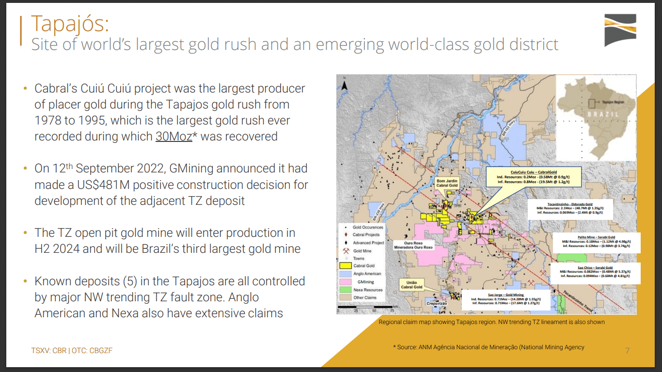 Cabral Gold (TSX-V: CBR) - PFS and Construction Decision Planned for the Oxide Blankets