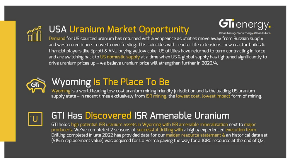 US Nuclear Energy Transition Needs Wyoming Uranium Projects