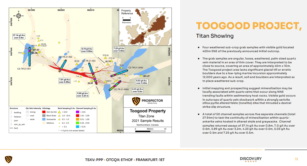 Prospector Metals (PPP) - Focus is on Newfoundland Gold