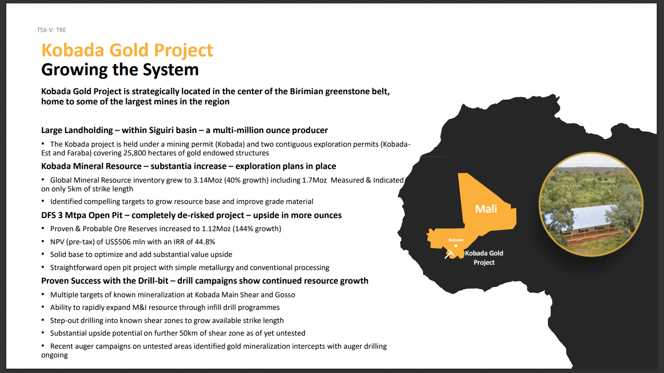 Toubani Resources (TSX-V: TRE) - Barrick & B2Gold Expanding Mali Operations