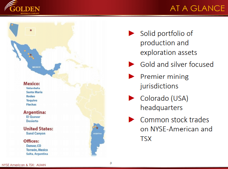 Golden Minerals (AUMN) - Gold Producer Expansion Plan on Target
