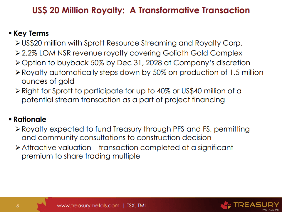 Treasury Metals (TSX-V: TML) - Understanding the Reality of Building a Mine