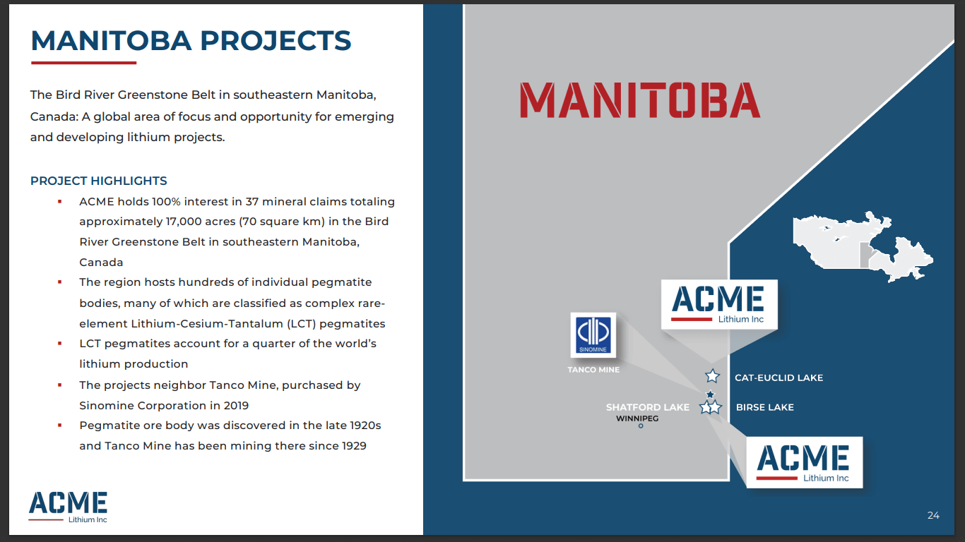 ACME Lithium (ACME) - Near-Mine Exploration Drilling in Nevada and Manitoba