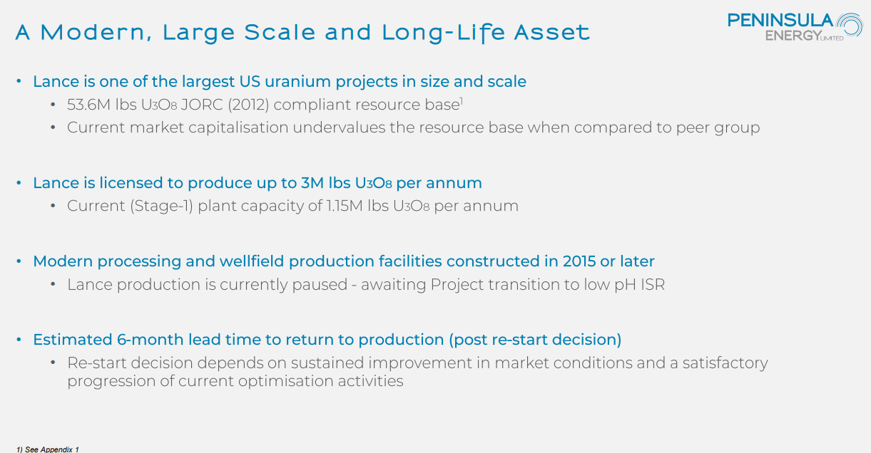 Peninsula Energy (PEN) - Producing Uranium in 2023