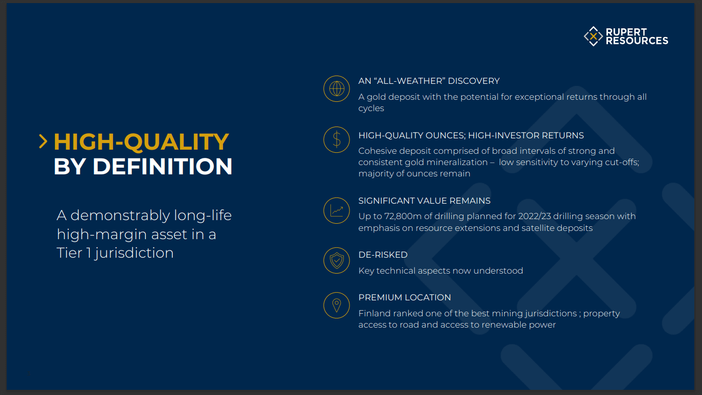 Rupert Resources (TSX-V: RUP) - Incredible Economics on this Gold Company