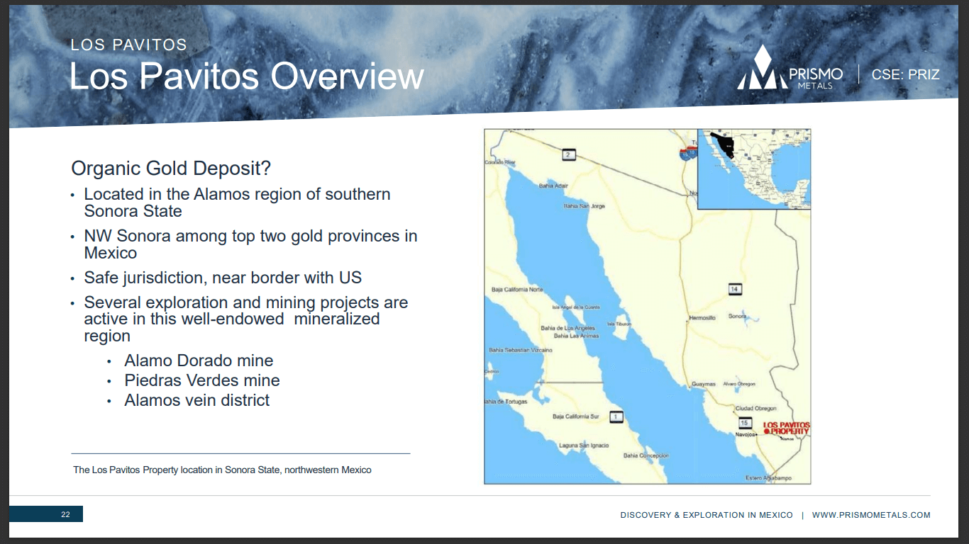 Prismo Metals (PRIZ) - NEW Silver & Gold Exploration in Mexico