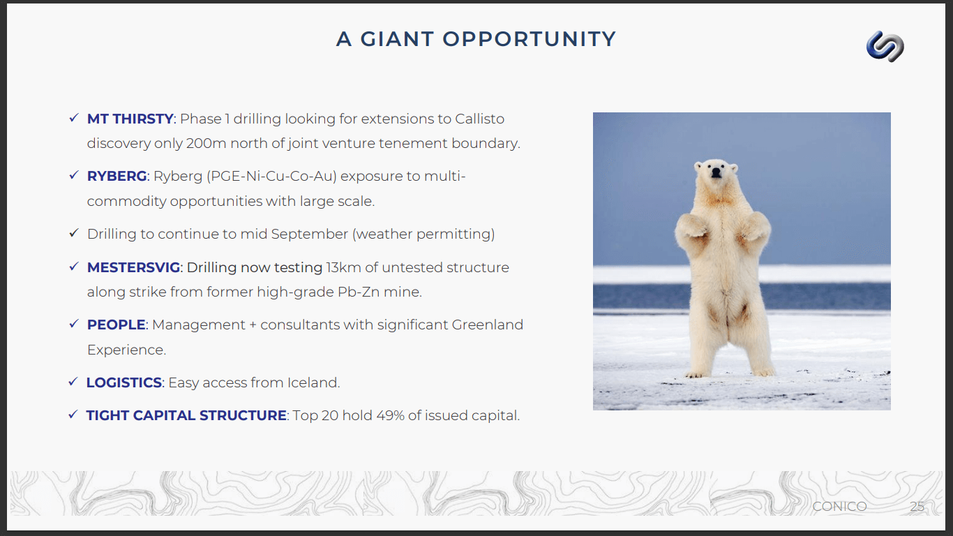 Conico Ltd (ASX: CNJ) - Large Scale PGE Project in Western Australia