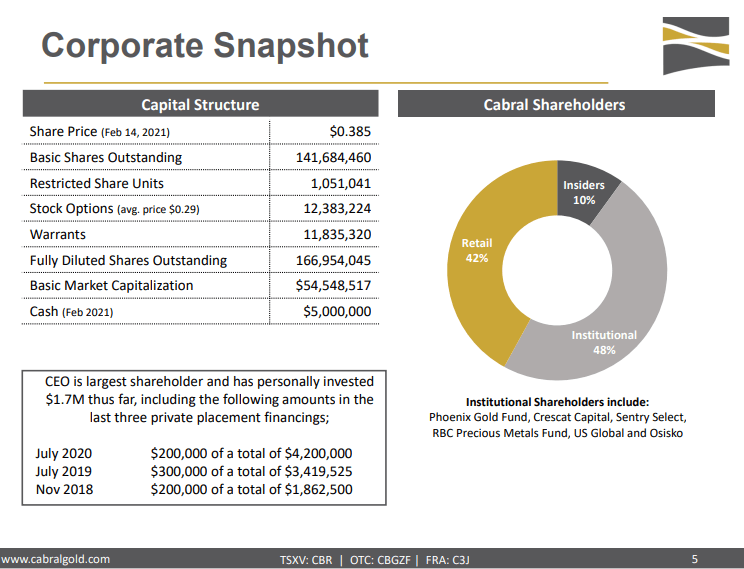 Cabral Gold (CBR) - Hitting High-Grade Gold & 90,000m of Drilling
