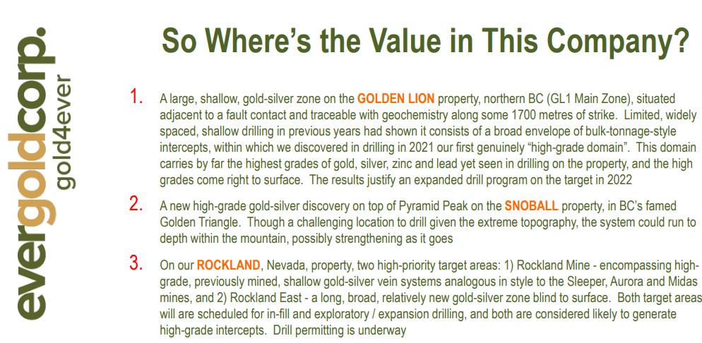 Evergold Corp (EVER) - High-Grade Gold & Polymetallic Focus