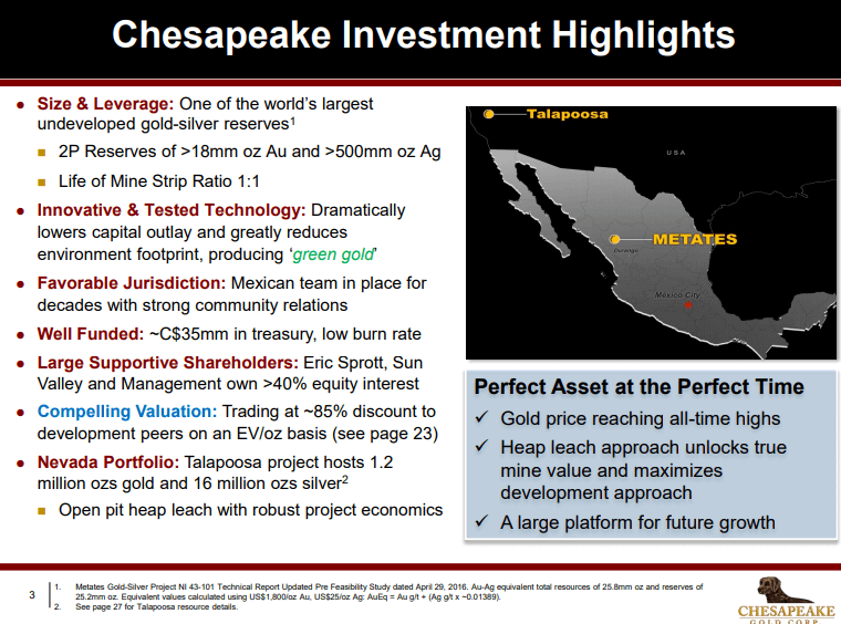 Chesapeake Gold (CKG) - Unlocking Gold & Silver with Oxidisation Process