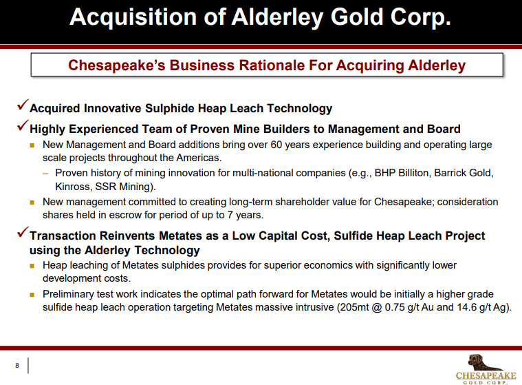 Chesapeake Gold (CKG) - Unlocking Gold & Silver with Oxidisation Process