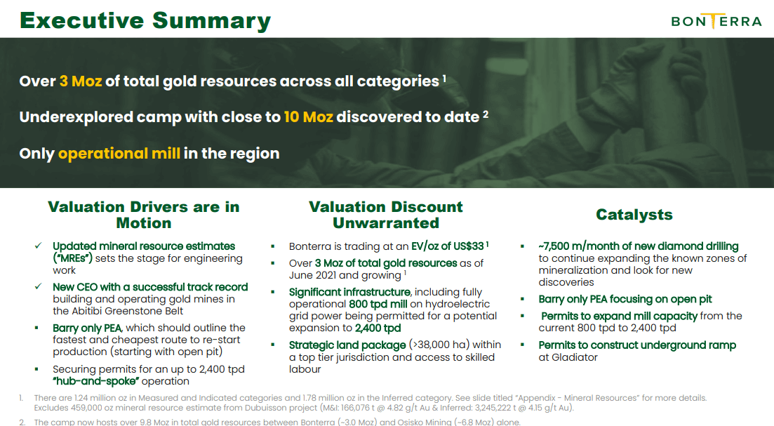 Bonterra Resources (BTR) - NEW Strategy Delivers Gold Production Sooner