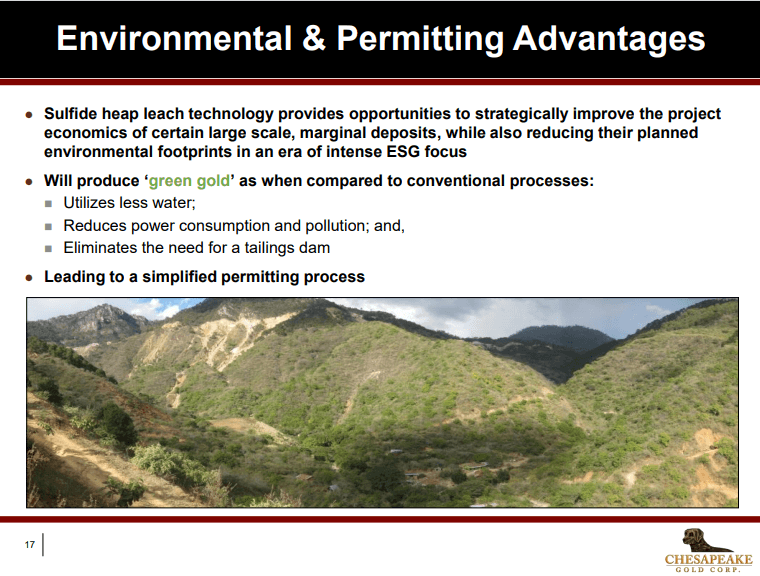 Chesapeake Gold (CKG) - Unlocking Gold & Silver with Oxidisation Process