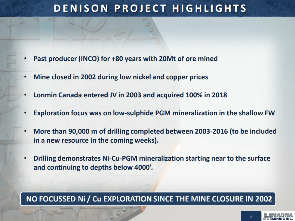 Magna Mining (NICU) - Acquisition Adds More Nickel, Copper & PGM's