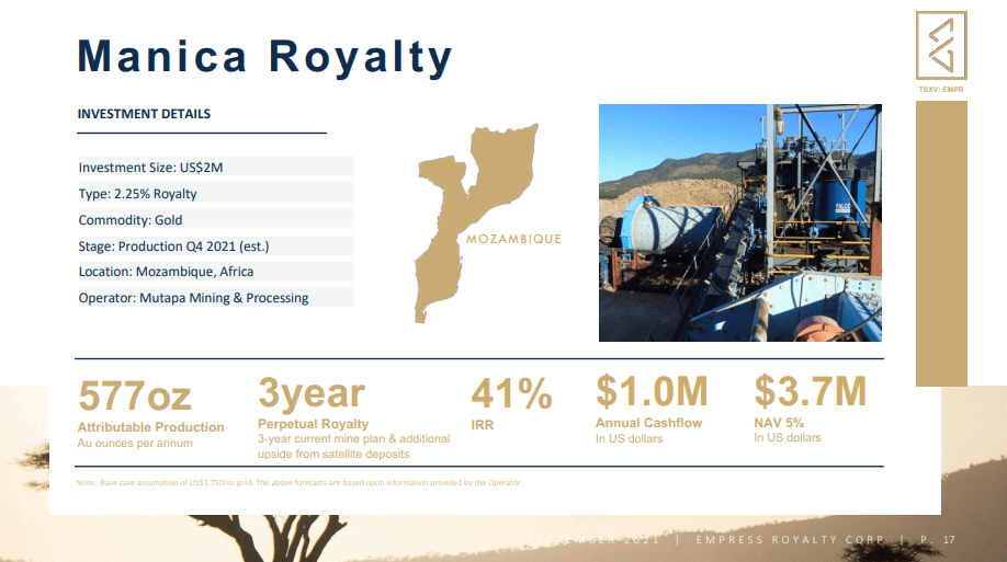Empress Royalty (EMPR) - Creating New Paying Royalties Works Better