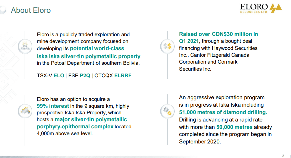 Eloro Resources (TSX-V: ELO) - Big Target Hard to Miss & Resource Soon