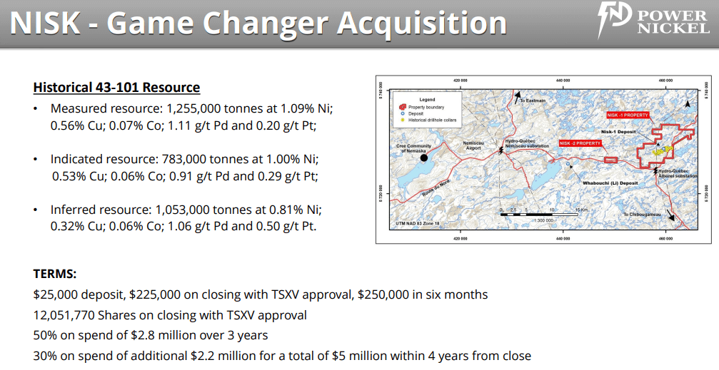 Power Nickel (TSX-V: PNPN) - High-Grade Canadian Nickel Project