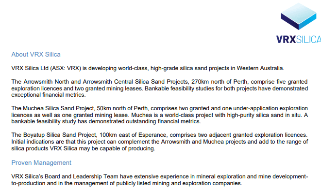 VRX Silica (VRX) - Learning About & Investing in Silica Sands Market