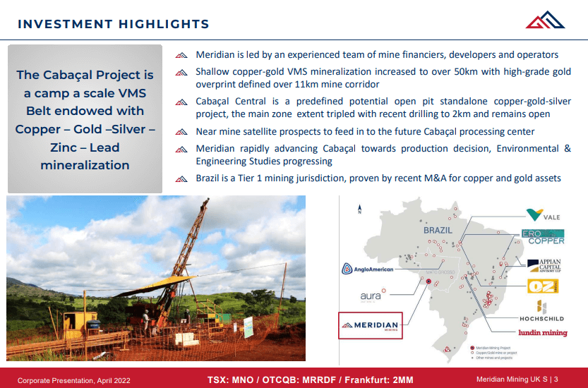 Meridian Mining (TSX-VL MNO) - Technical Analysis and Due Diligence