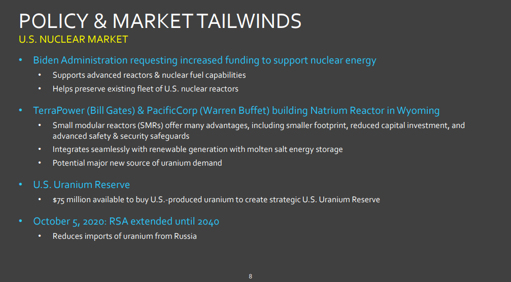 Energy Fuels (UUUU) - Uranium Producer Working with US Dept of Energy