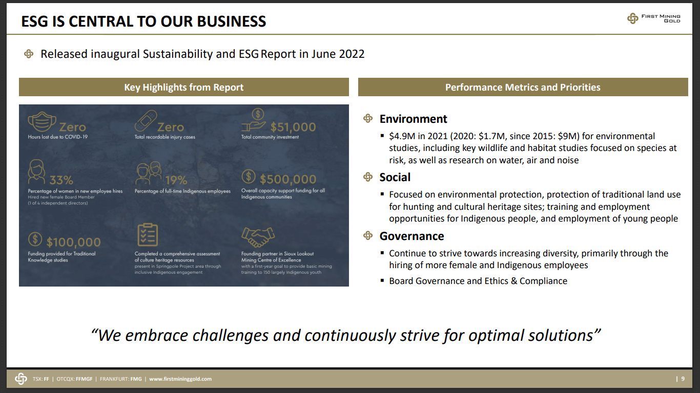 First Mining Gold (TSX-V: FF) - PFS on Track for H2 2023