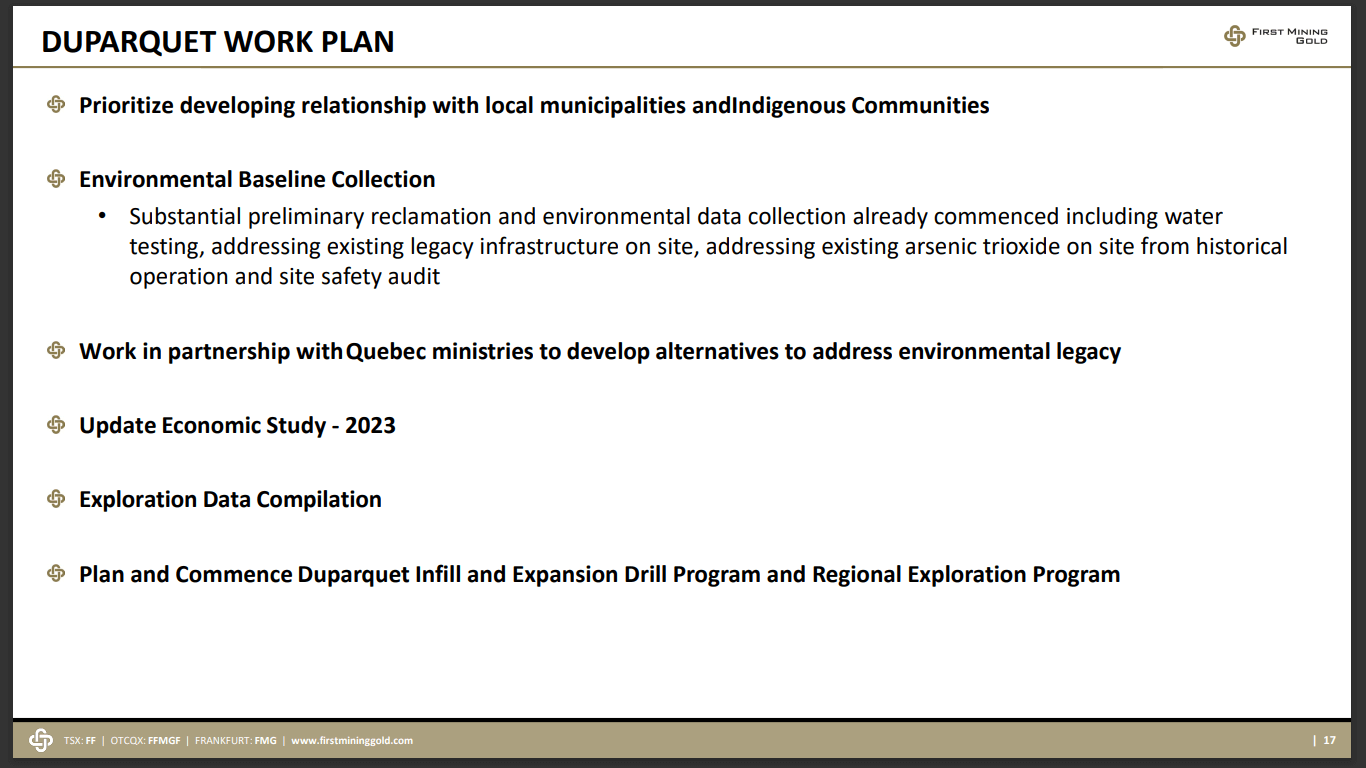 First Mining Gold (TSX-V: FF) - Low EV/oz Valuation Indicated Growth Ahead