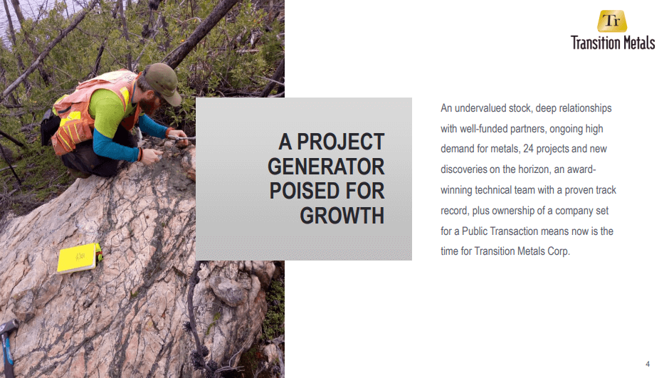 Transition Metals (XTM) - Sustainable Prospect Generator