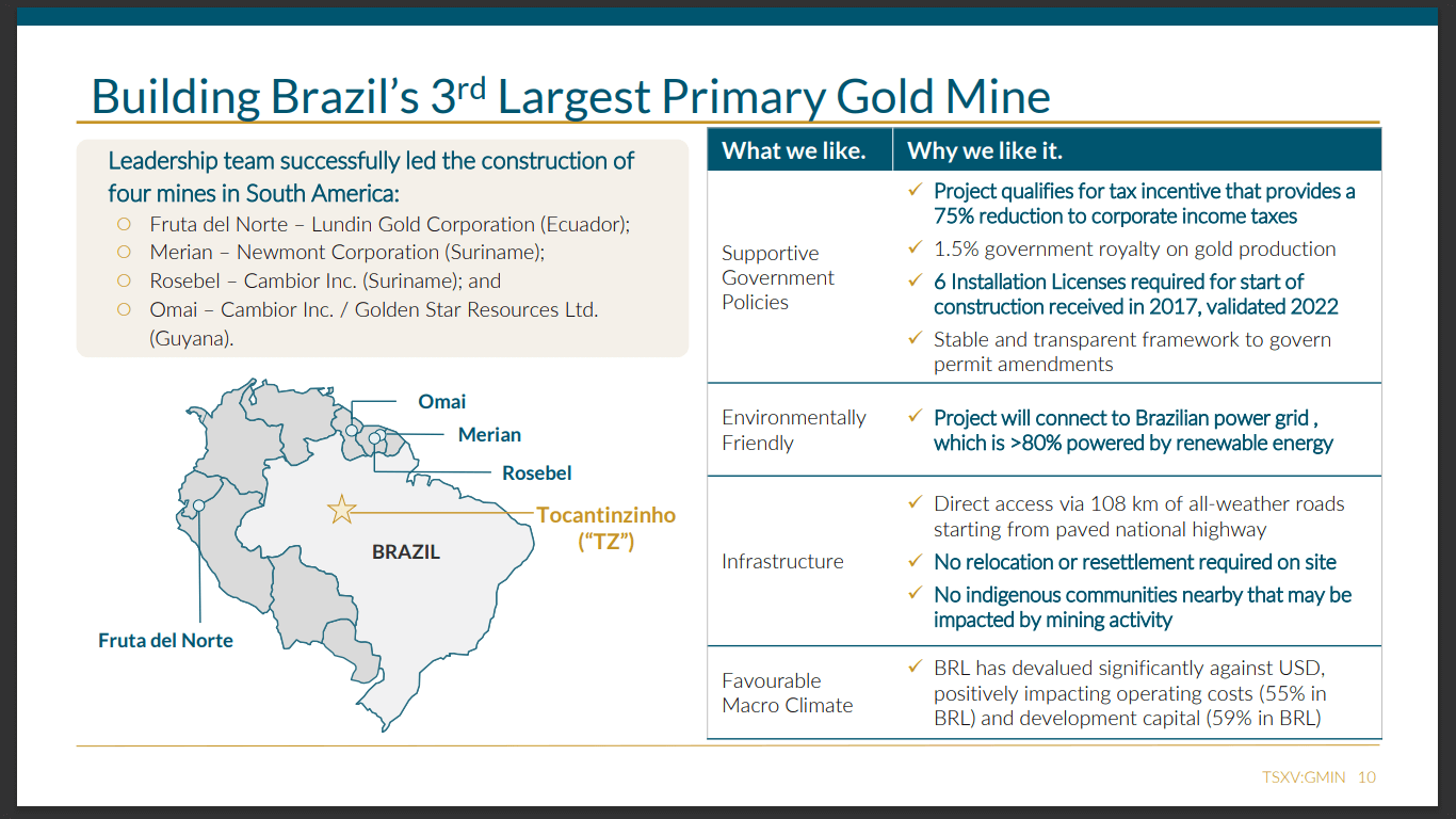 G Mining Ventures (GMIN) - $480M Financed to 300,000oz Gold Production