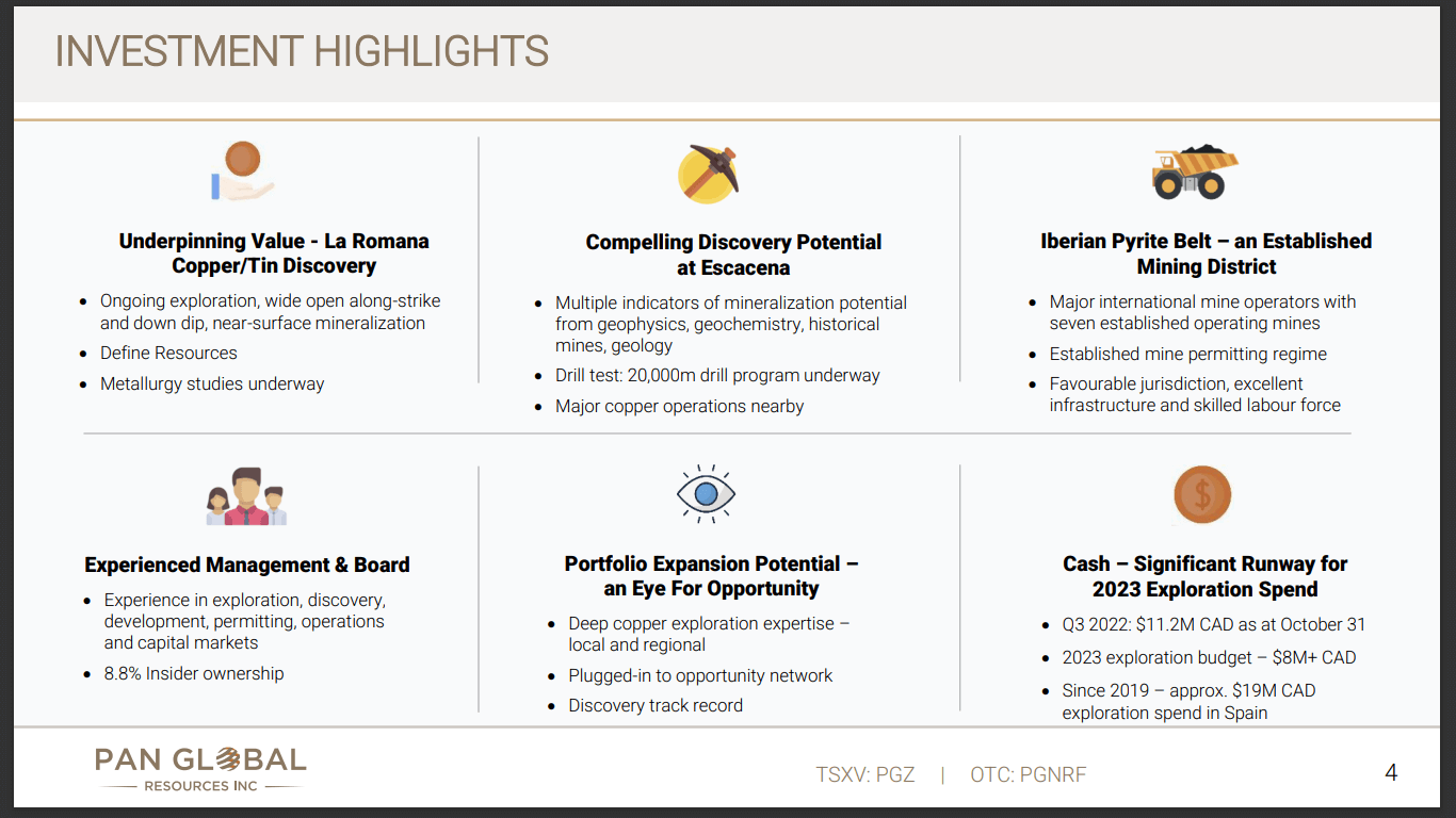 Pan Global Resources (PGZ) - European Copper Developer with Cash