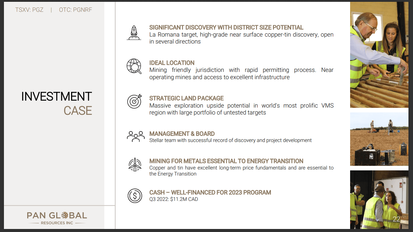 Pan Global Resources (PGZ) - European Copper Developer with Cash