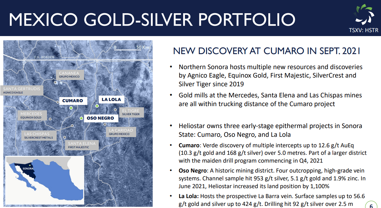 Heliostar Metals (HSTR) - Drilling Next to Silvercrest & Hungry Mills