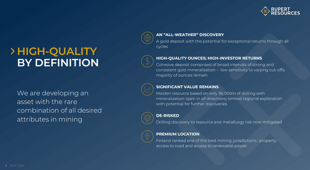 Rupert Resources (RUP) - Higher Grades Equate to Long Annuity Stream