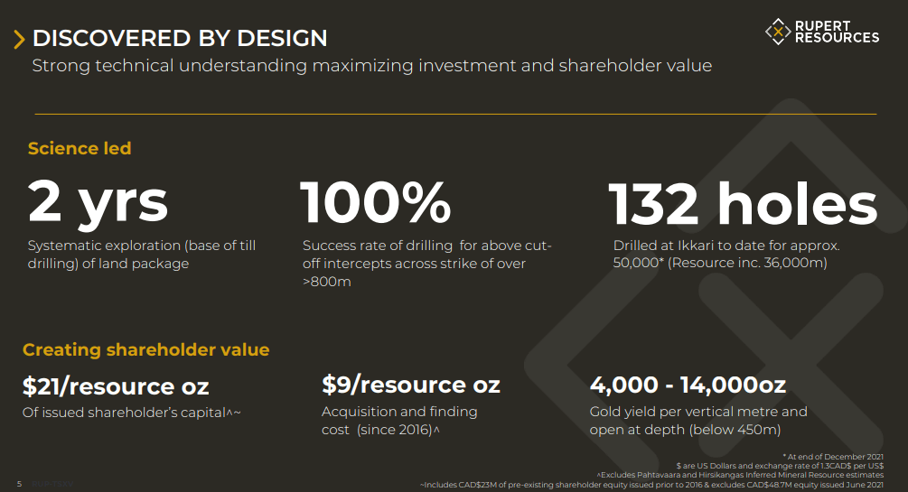 Rupert Resources (RUP) - Higher Grades Equate to Long Annuity Stream