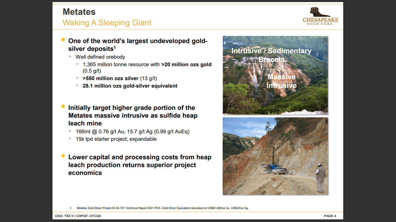 Chesapeake Gold (TSX-V: CKG) - Technical Analysis and Due Diligence