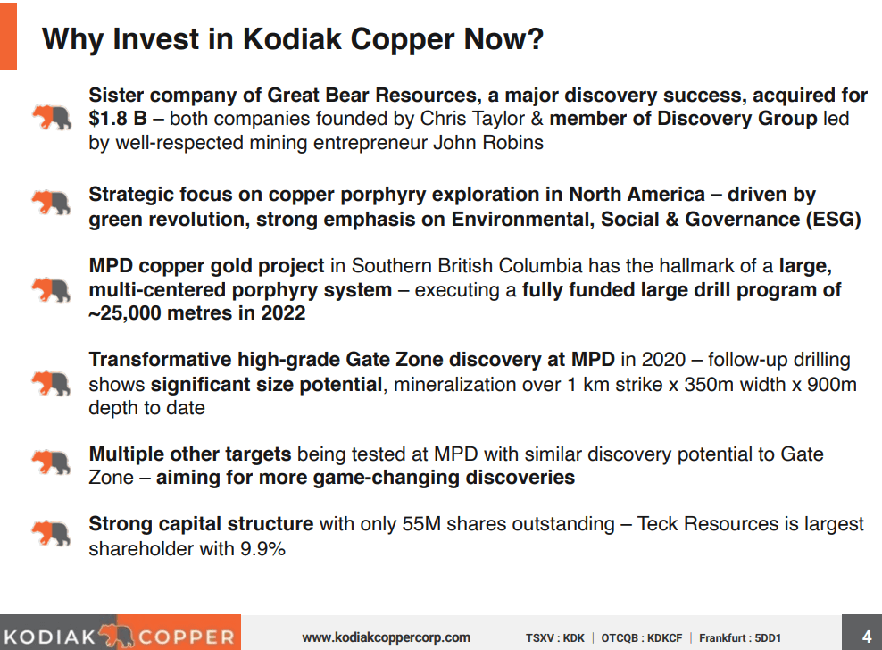 Kodiak Copper (KDK) - Second Discovery Hunt is Funded