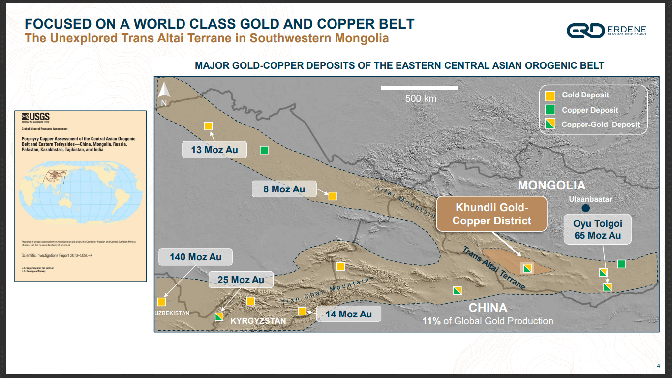Erdene Resource Development (TSX-V: ERD) - Aims for 150,000oz Gold Production