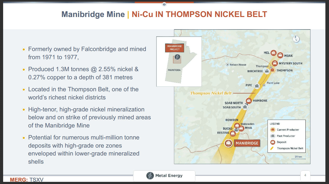 Metal Energy (MERG) - High Grade Nickel Exploration in Canada