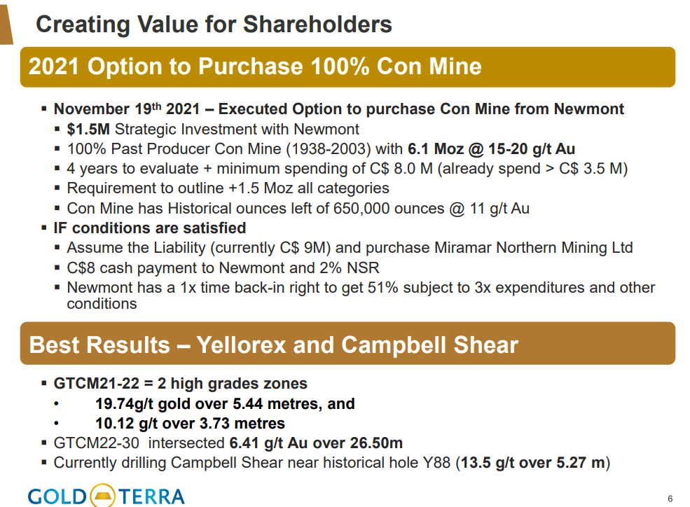 Gold Terra Resource Corp (YGT) - "High-Grade Projects Do Better"