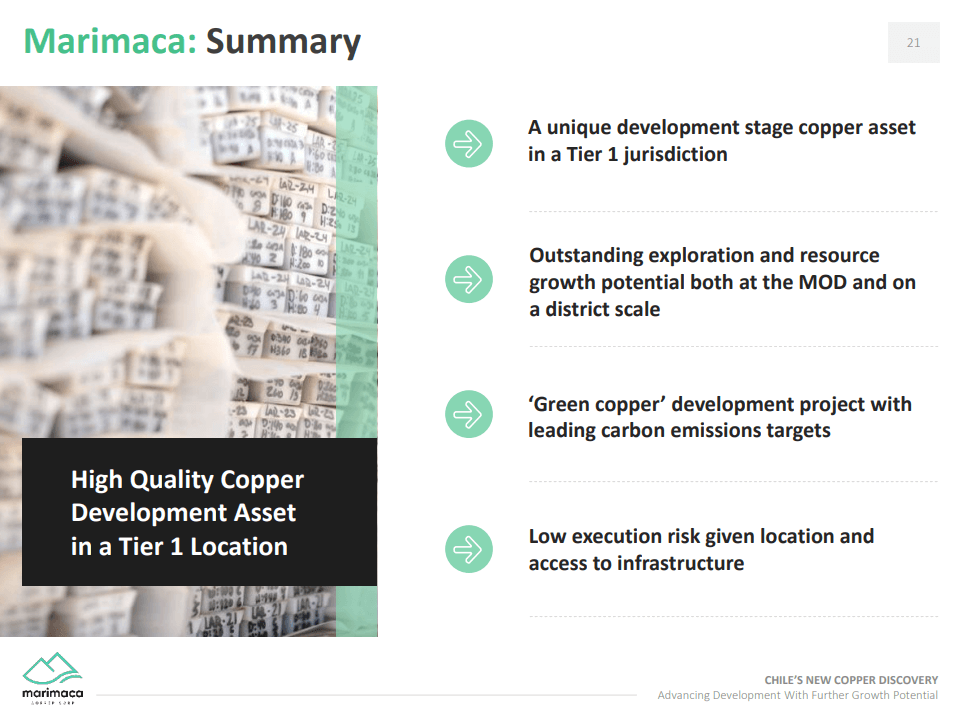 Marimaca Copper (TSX-V: MARI) - Project Advancing on All Fronts