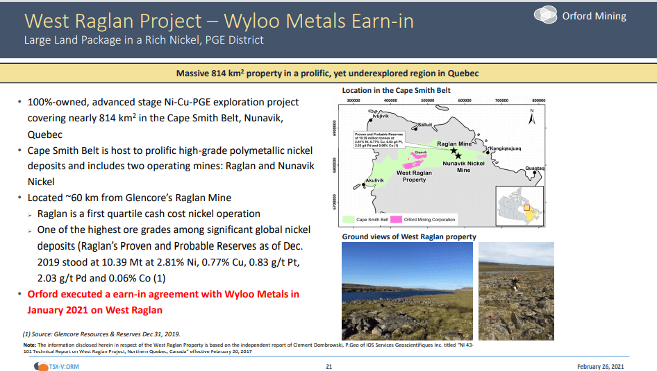 Orford Mining (ORM) - $25M Earn-In on Gold Belt with Nickel Kicker