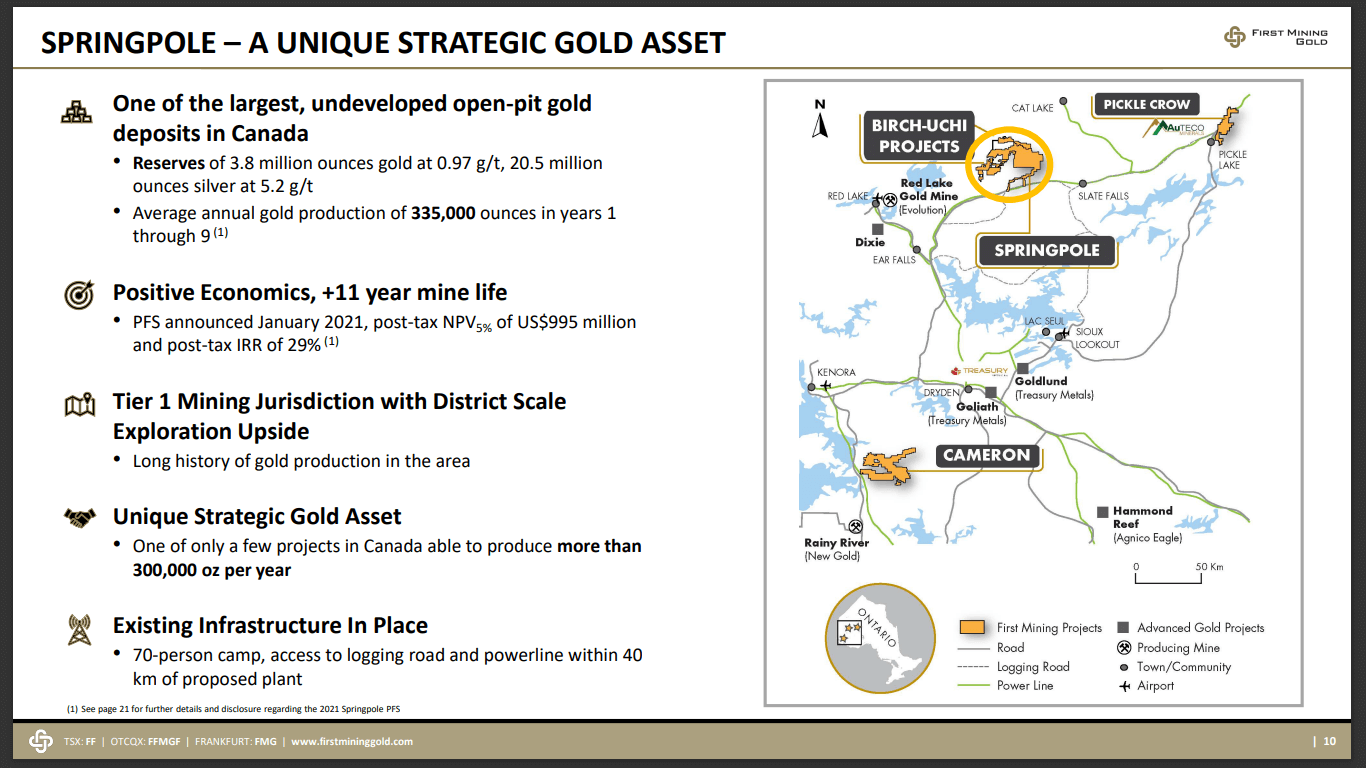 First Mining Gold (FF) - Funding Options Available for Both Projects
