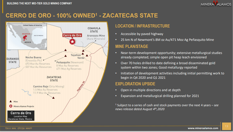 Minera Alamos (MAI) - Low Cost Experienced Miner Builders. That simple