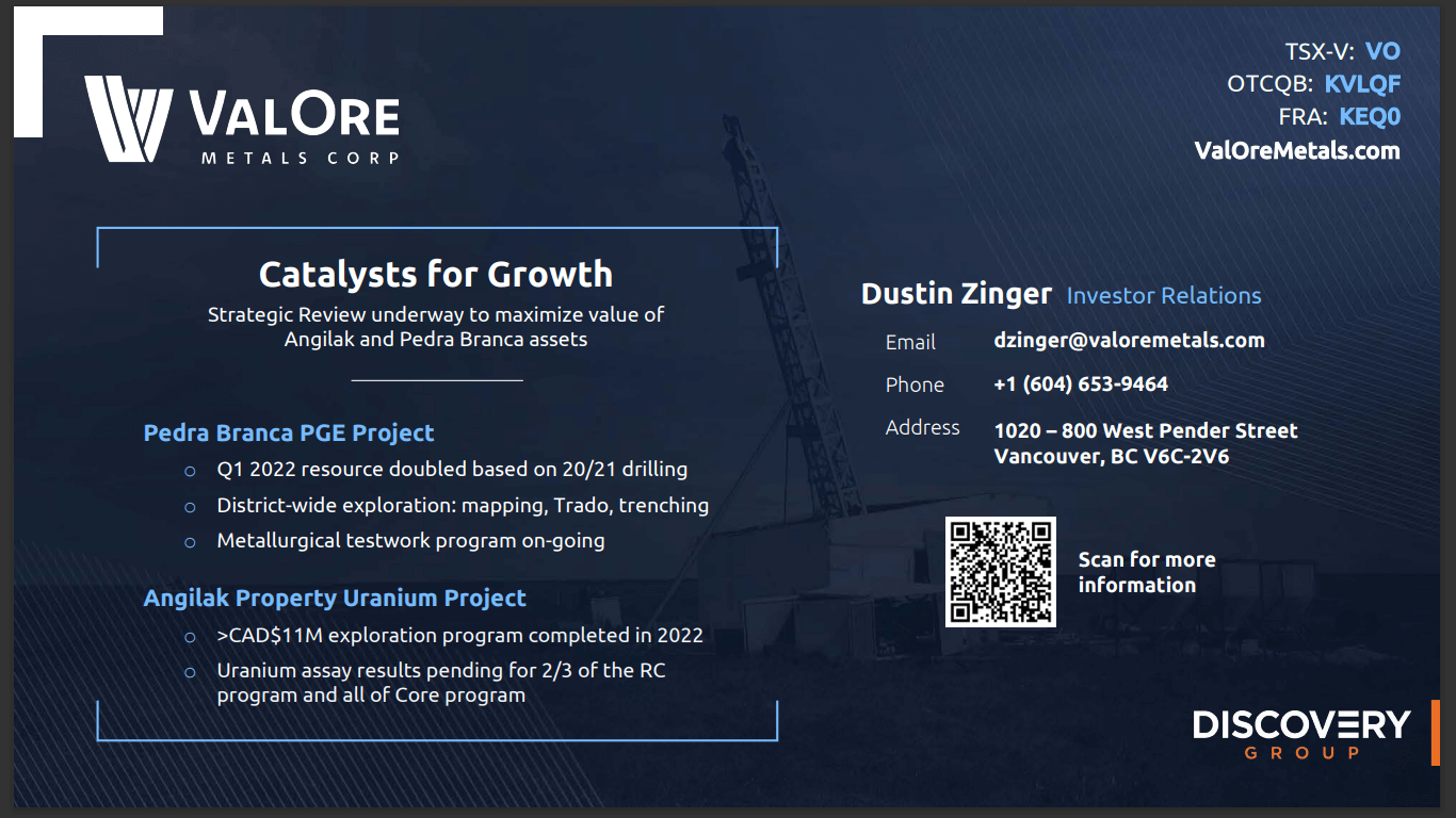 ValOre Metals (TSX-V: VO) - Valuing This Large Canadian Uranium Resource