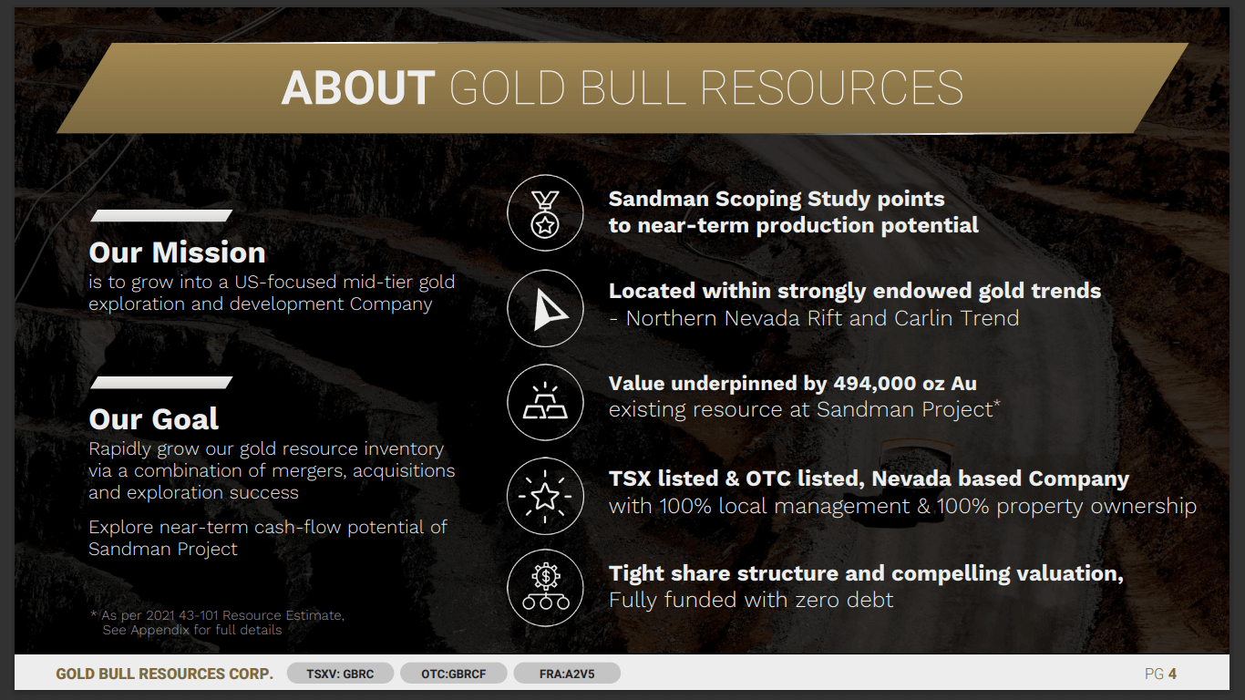 Gold Bull Resources (GBRC) - Big Exploration to Small Production Plans
