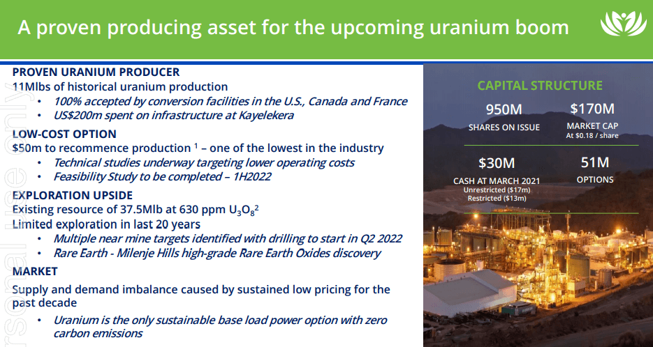 Lotus Resources (LOT) - Low Capex Uranium Focused on Production