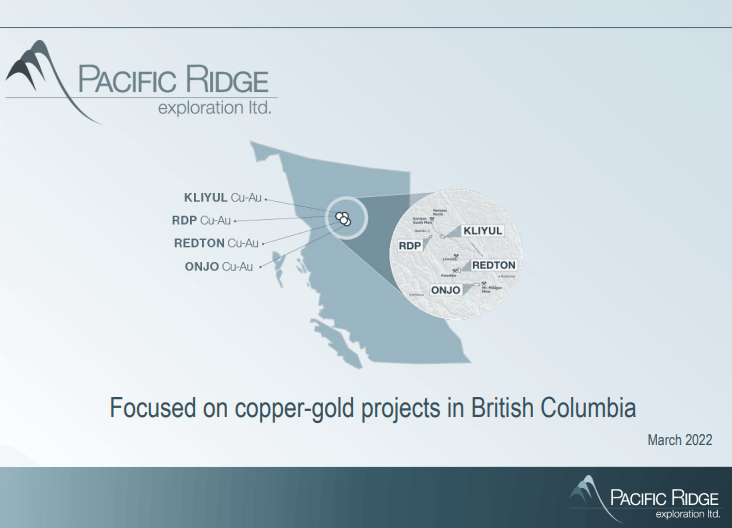 Pacific Ridge Exploration (PEX) - Gold Copper Porphyry in BC