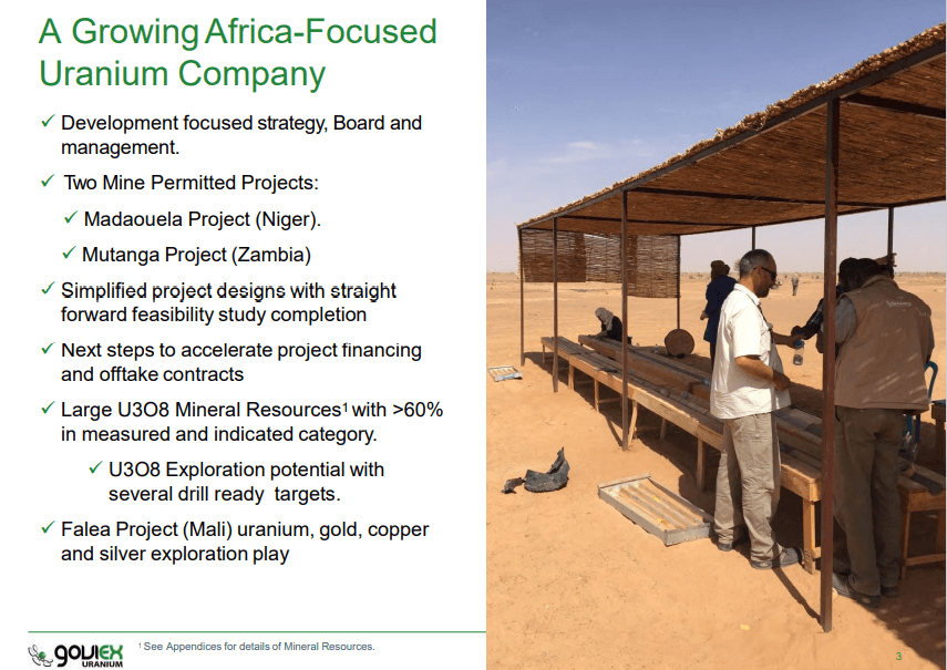 GoviEx Uranium (TSX-V: GXU) - African Uranium Primed For Production
