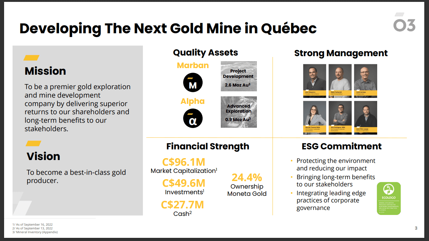 O3 Mining (TSX-V: OIII) - Buy it at Cash and Get an Option Worth $400M-$600M!
