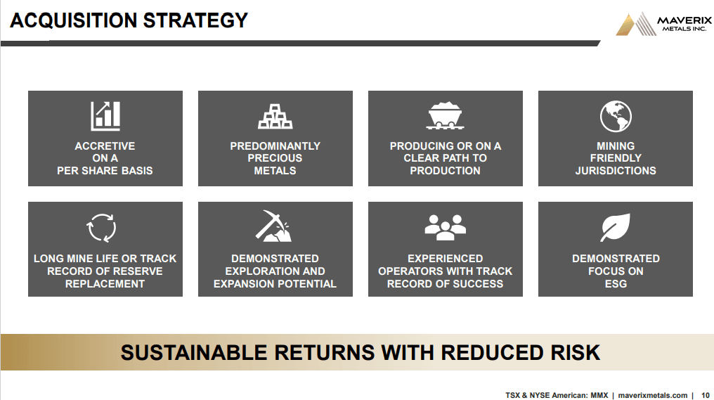 Maverix Metals (MMX) - Cash Generative Deals & Organic Growth